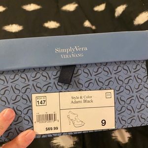 Vera W heels never worn